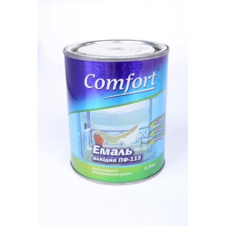 Емаль Комфорт (Comfort) ПФ-115 чорна (2,8 кг.)