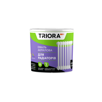 Емаль акрилова глянсова для радіаторів опалення TRIORA (0,75л)