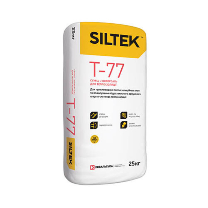 Суміш "Універсал" для теплоізоляції SILTEK T-77  (25 кг)