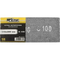 Сетка абразивная затирочная WERK вольфрам. 115*280 к.60 (10шт)