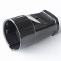 Гнездо штепсельное без заземления чорне Right hausen HN-022012