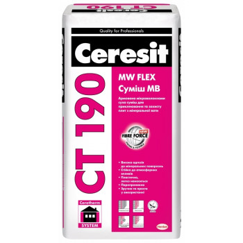 Клей для мін вати CERESIT CT-190 Суміш MB 27кг