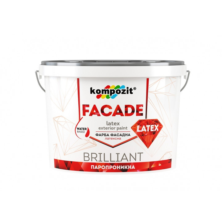 Фарба фасадна FASAD LATEX "Kompozit", 14 кг