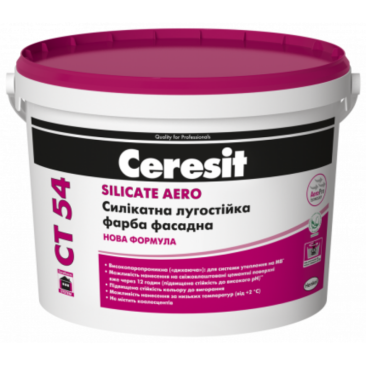 CERESIT СT-54 Краска фасадная силикатная 10л.