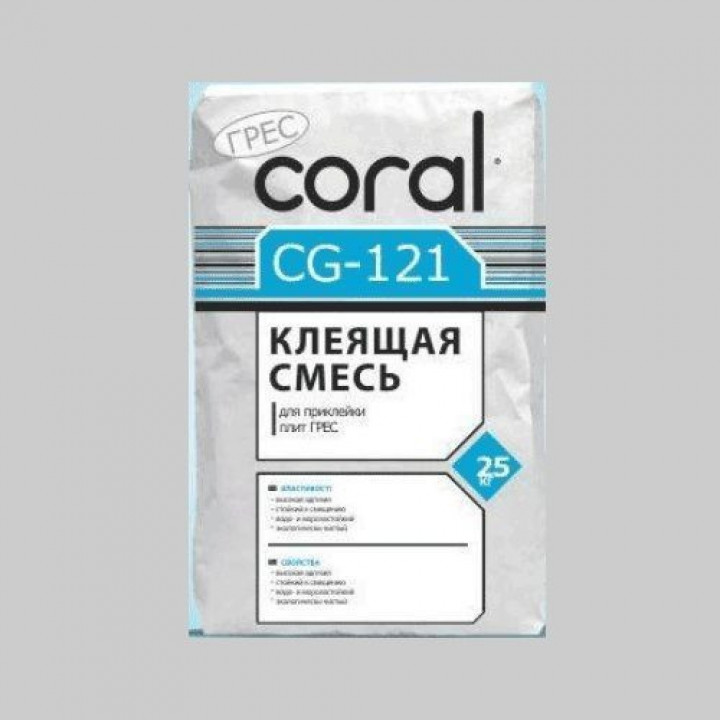 КОРАЛ СG-121 Клеюча суміш 25 кг