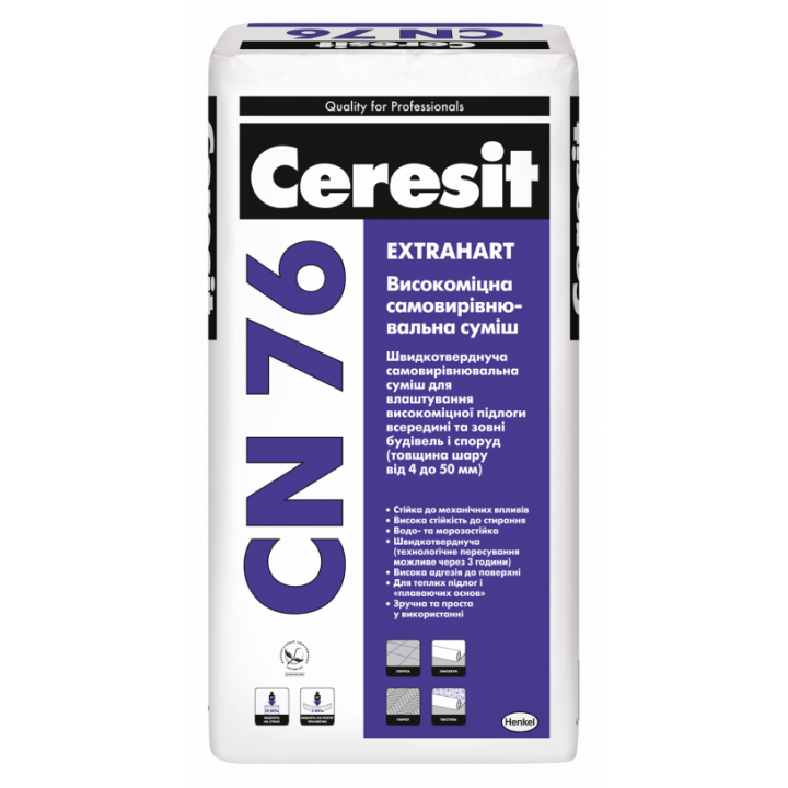 CERESIT CN-76 Высокопрочное покрытие для пола (4-50 мм), 25 кг