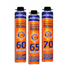 Пена монтажная профессиональная ЛАКРИСИЛ (Lacrysil) 60л./750гр.