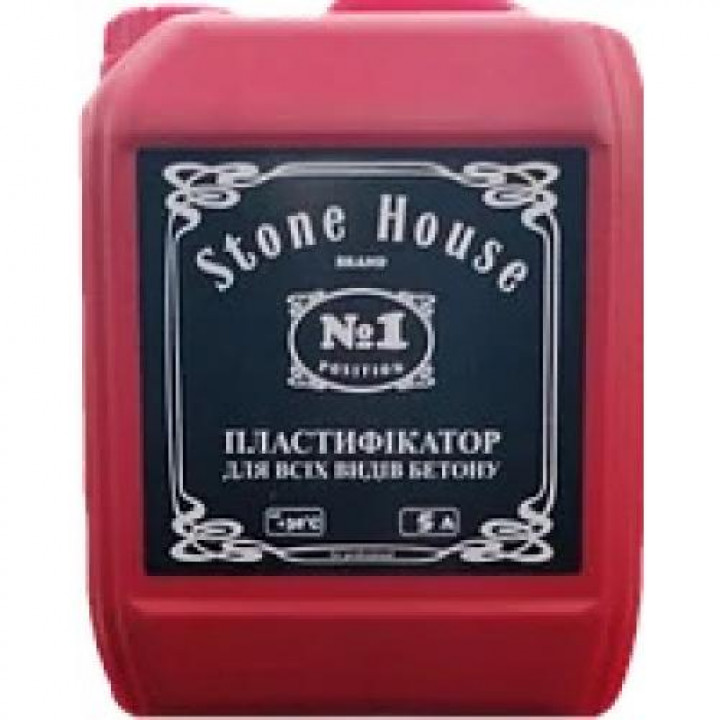 Пластифікатор для бетону та цементних розчинів STONEHOUSE (5л)