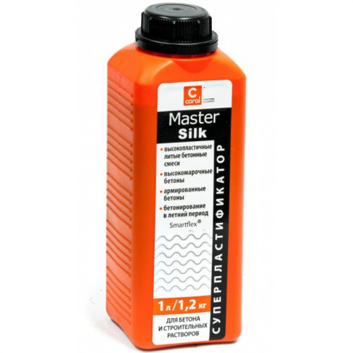 Пластифікатор для бетону Coral Master Silk (1л)