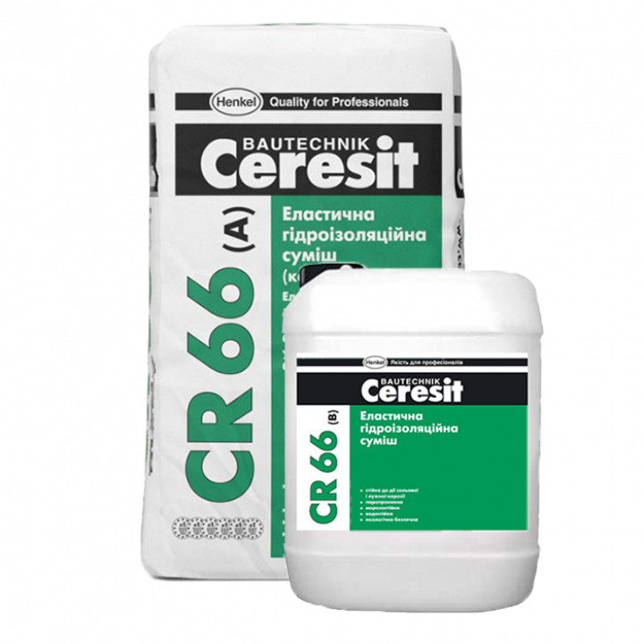 CERESIT CR-66 Еластична гідроізоляційна суміш 25кг