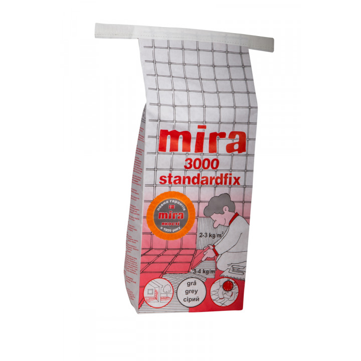Клей для плитки mira 3000 standardfix 25 кг