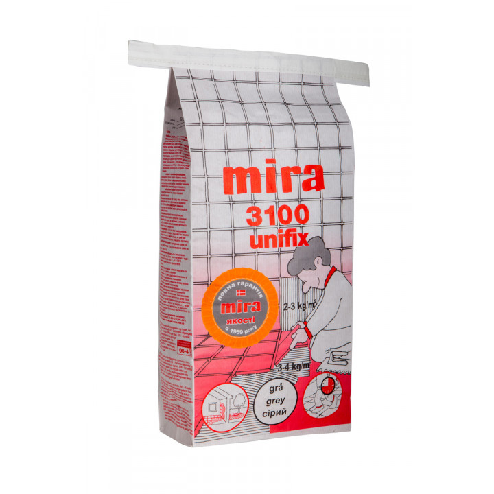 Клей для плитки mira 3100 unifix 25 кг
