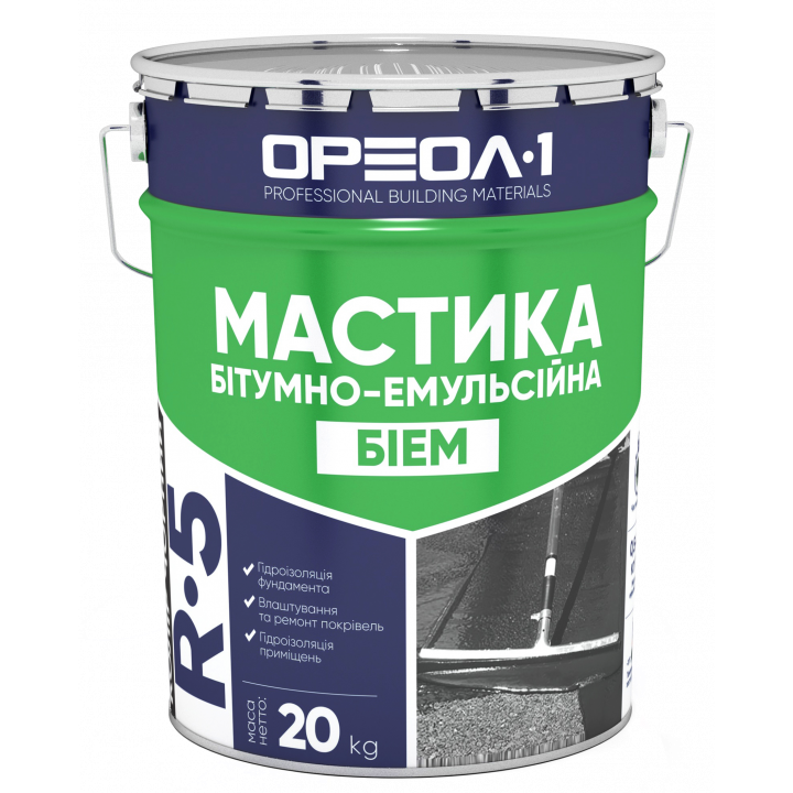 Ореол  Мастика битумно-эмульсионная БиЕМ (10кг) литография