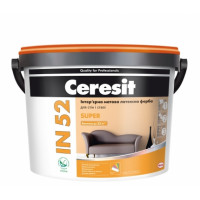 Интерьерная матовая латексная краска CERESIT IN-52 SUPER (10 л.)