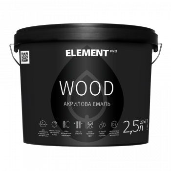 Element PRO WOOD Емаль для дерев'яних виробів акрилова (2,5 л)