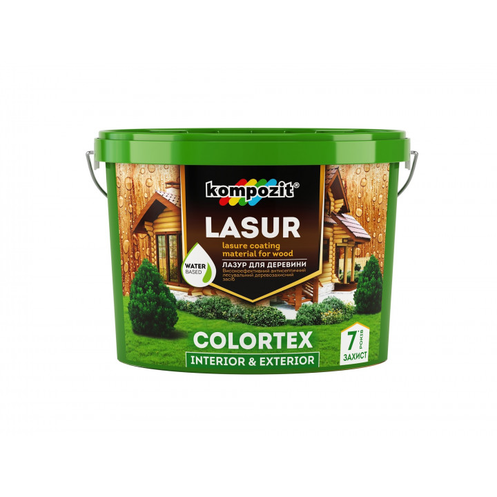Лазурь для древесины COLORTEX "Kompozit" (10л/доступна в разных цветах)