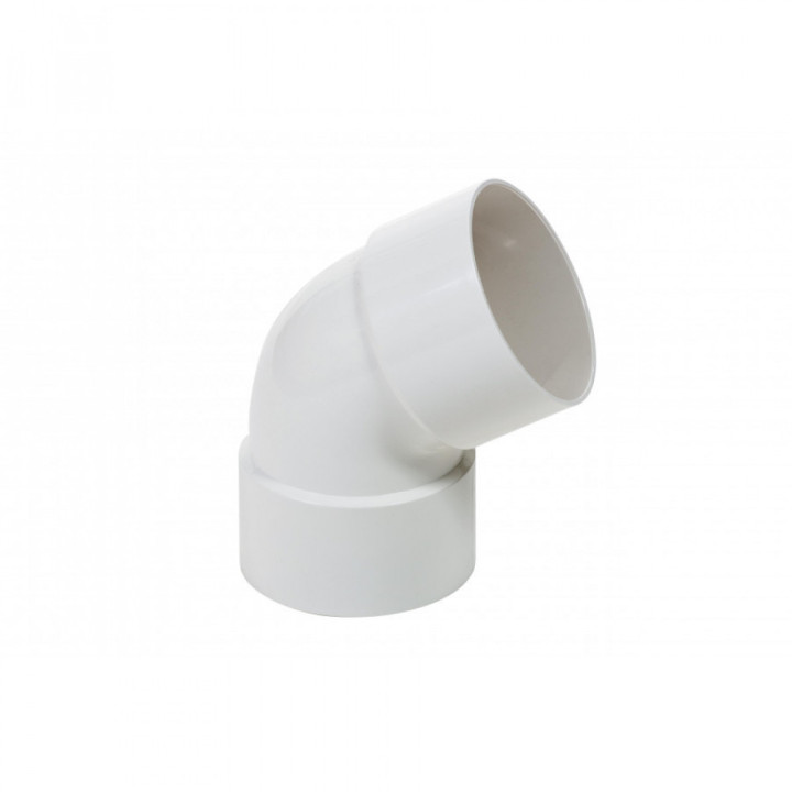  Колено двухраструбовое Profil  d100 /67°/белый