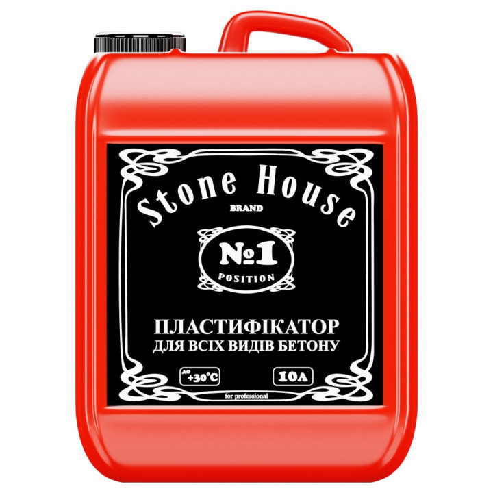 Пластифікатор для бетону та цементних розчинів STONEHOUSE (10л)