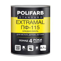 Грунтовка Polifarb Extra Mal ПФ-115 (2,8 кг/черная)