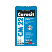 Клей для крупнофоматной плитки высокоэластичный Ceresit (Церезит) CM 22 Mega format flexible 25 кг