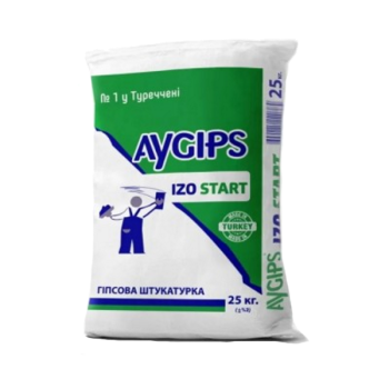 Штукатурка гипсовая Aygips Izo Start стартовая (25 кг)