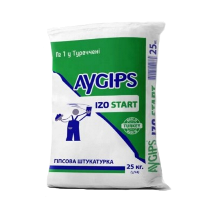 Штукатурка гипсовая Aygips Izo Start стартовая (25 кг)