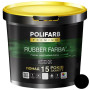 Фарба Polifarb Rubber Farba гумова універсальна RAL 9004 чорна (12 кг)
