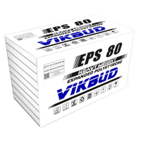 Пінопласт VIKBUD EPS 80  100мм 1*0,5м  15кг/м3