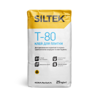 Клей для плитки Siltek T-80 (25 кг)