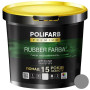 Фарба Polifarb Rubber Farba гумова універсальна RAL 7046 сіра (12 кг)