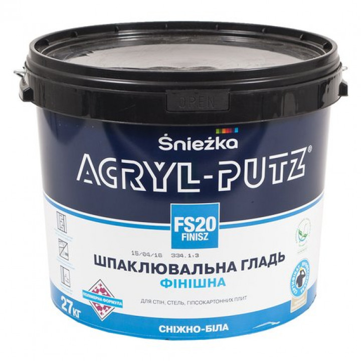 Шпаклевка Sniezka Acryl-Putz finish 27кг