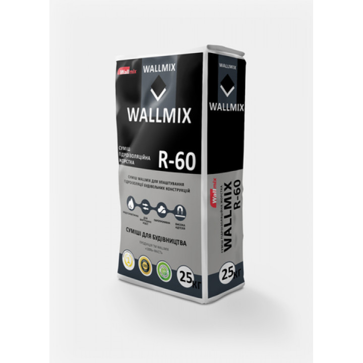 Гідроізоляційна суміш Wallmix R 60 (25кг.)