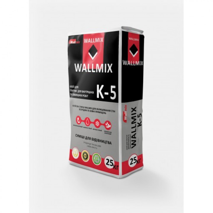 Клей для плитки WALLMIX K-5 (25кг)